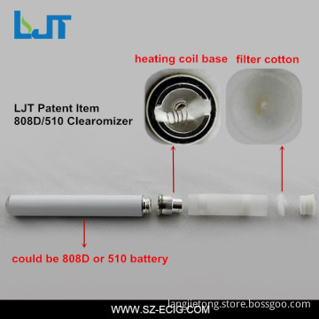 Ljt Patent E Cig 808d Kit Clearomizer 808d Cartomizer E Cigarette 808d Trasparent Cartomizer Cartridge